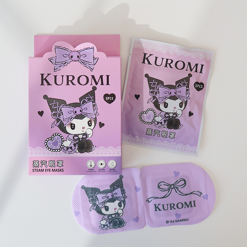 サンリオ スチームアイマスク ハローキティ 目の疲れを和らげる 温湿布 温感アイパッチ 遮光 睡眠メロディー 10粒|undefined