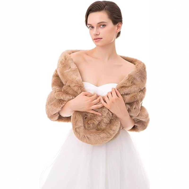 2025 New Autumn Style Faux Fur Shawl Imitation Rex Rabbit Fur Cape Vest Women's Coat