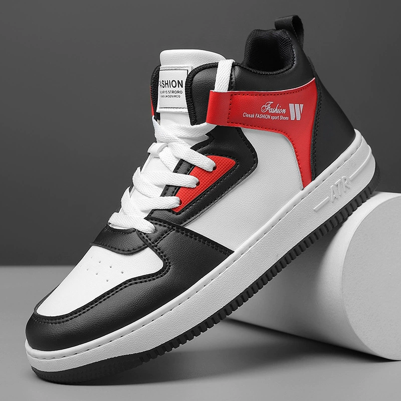 Маленькие белые мужские туфли новые осенние и зимние повседневные кроссовки с толстой подошвей