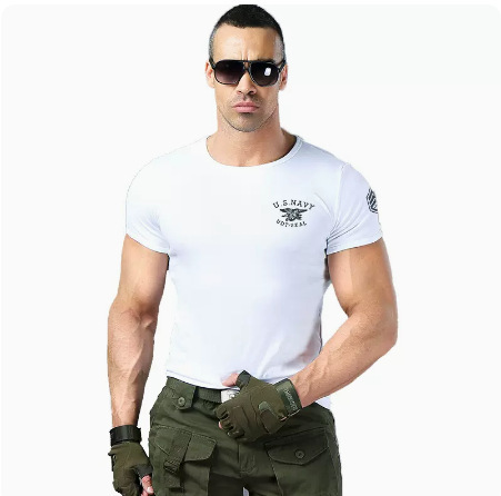 同盟军户外军迷修身短袖T恤弹力紧身t恤
