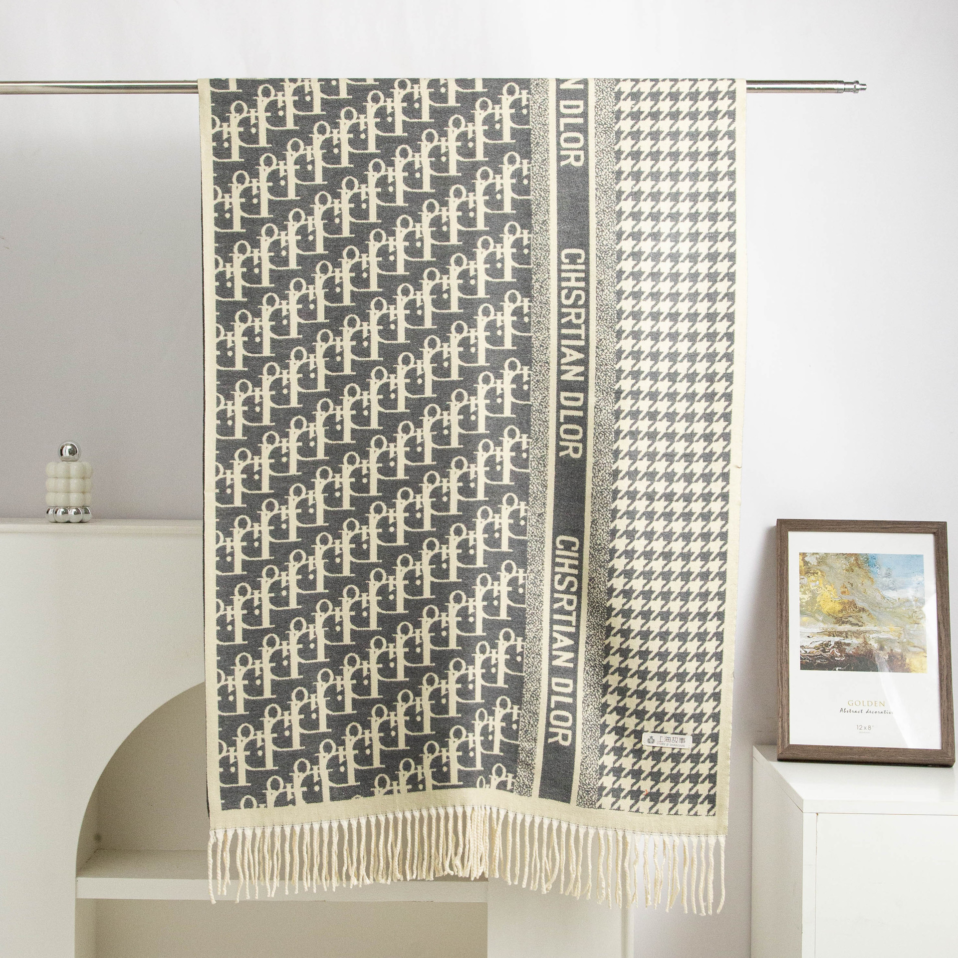 2025 nuevo bufandas de lana de Meirad mujeres otoño invierno estilo coreano de malla universal chaleco pareja buñuelo hombre caliente