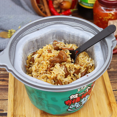 Steamed Rice Hot meals Claypot convenient Fast food food Lazy man precooked and ready to be eaten Fast food Small hot pot Full container wholesale