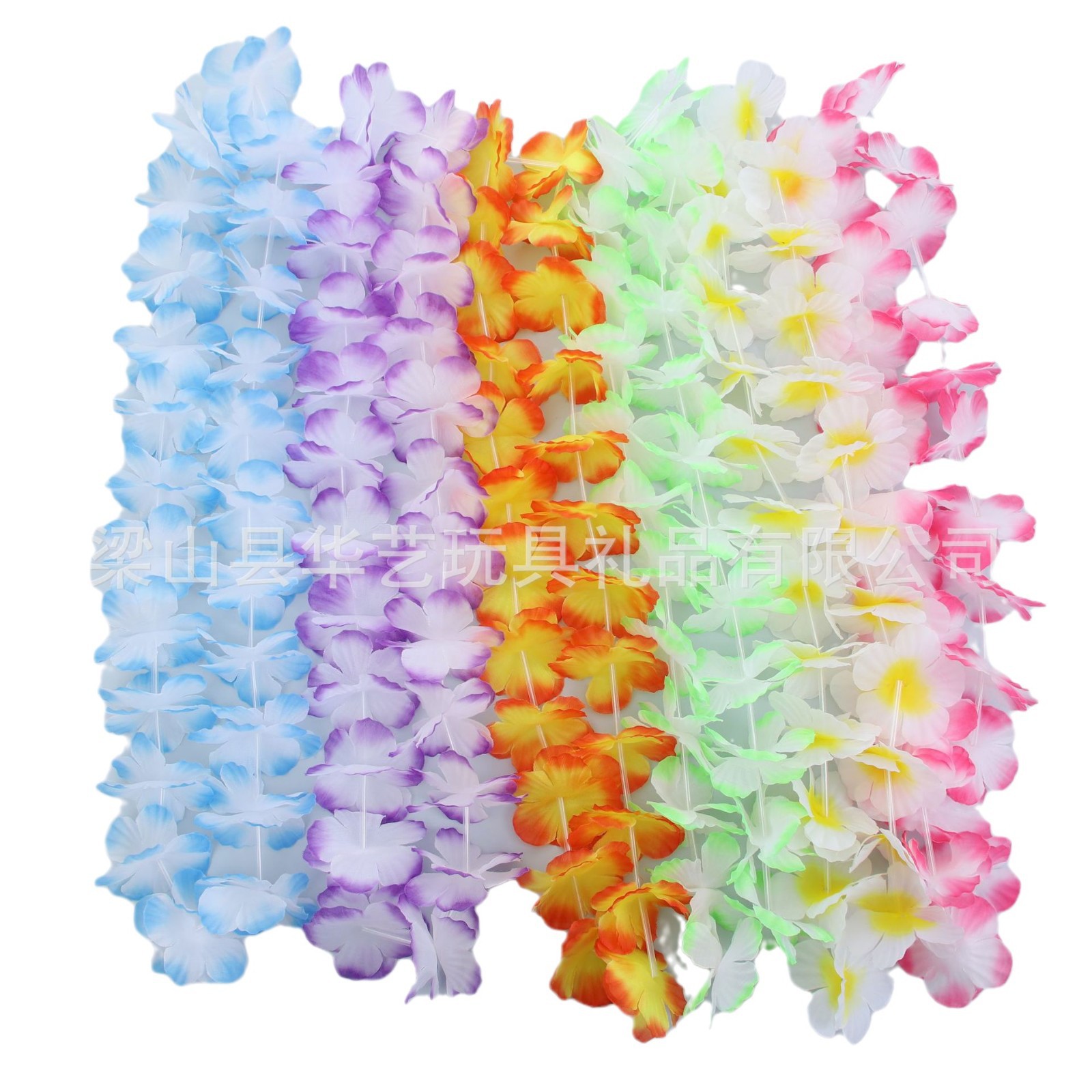 Fábrica de Hawaii en stock colorido guirlandas de flores de sol guirlandas de baile de maquillaje hula show de guirlandas de gradiente