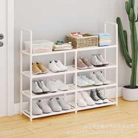 厂家直销多层DIY鞋架置物收纳架钢管无纺布家用拖鞋鞋柜现代简约