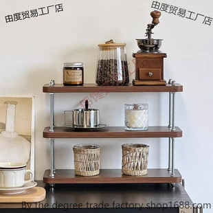 Medieval Style Storage Rack Coffee Table Liftable Bedside Table Home Dormitory Bedroom Sofa Side Table Outdoor Courtyard Ornaments