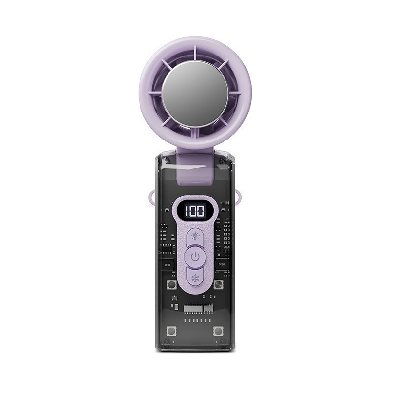 Nuevo semiconductor refrigerado hielo portátil pequeño ventilador de mano 100 cuello turboalimentado USB ventilador plegable de carga image 9