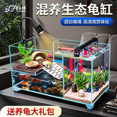 家庭用ガラス製カメ飼育水槽、特製飼育水槽、大型・小型ヴィラ用の生態水陸造園水槽