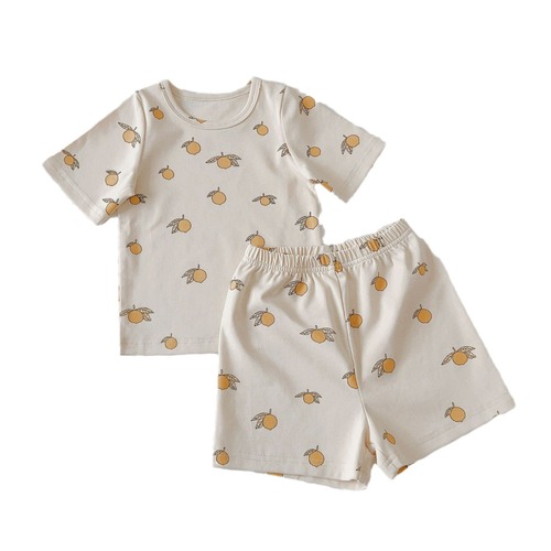 Children's Homecoming Set, Summer New Model, Children's pajama set, short-sleeved pajama set for babies
