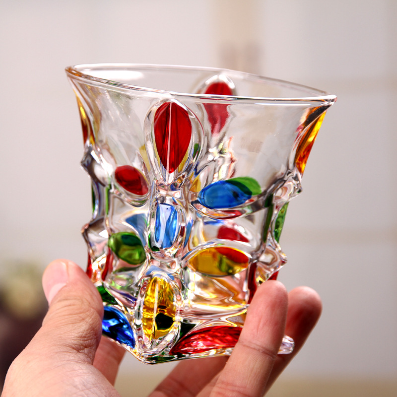 Retro glass wineglass for home use for whiskey