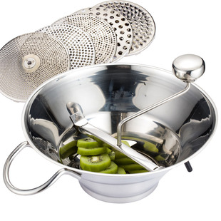 Jam Plate Stainless Steel Grinder Manual Grinder Puree Grinding Plate Mixer Sauce Machine Manual Grinder