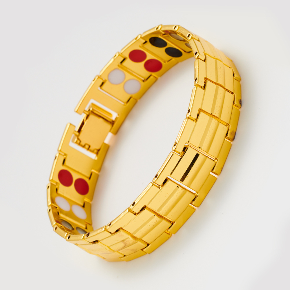 Magnetic Turtle Back Bracelet Unisex Adjustable Fashion Accessory_voghion.com