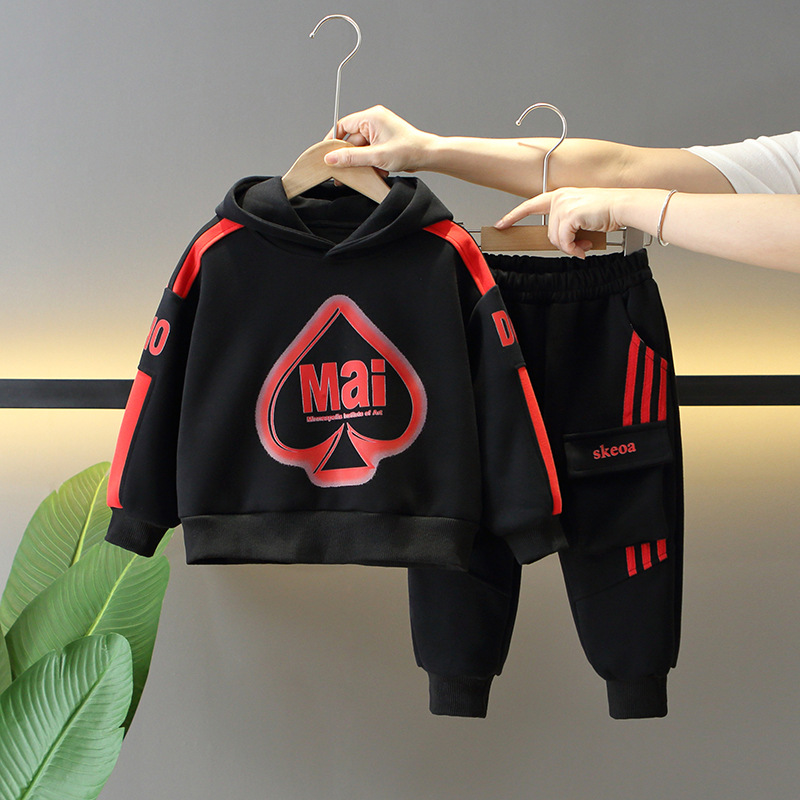 5912 traje de suéter para niños 2024 nueva primavera y otoño ropa de moda occidental para niños ropa de otoño para bebés