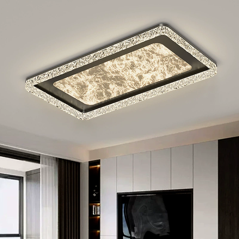 Минималистские светильники для гостиной, ультратонкая лампа, комбинированный потолочный светильник, стиль легкой роскоши, качественный стиль