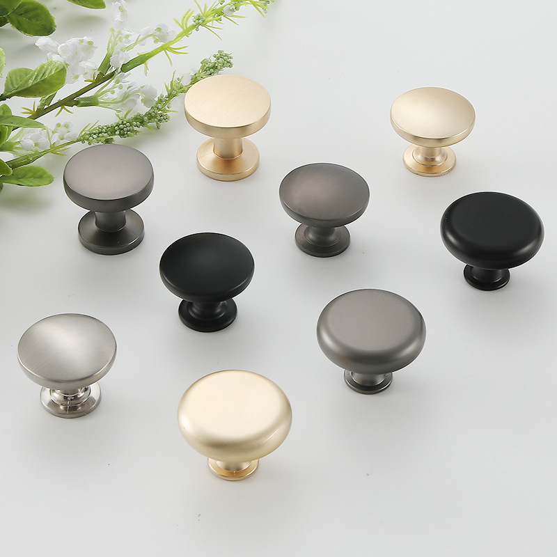 Zinc Alloy Luxury Door Handle for Cabinets, Wardrobes, Drawers, and Bathroom Cabinets, Solid Handle