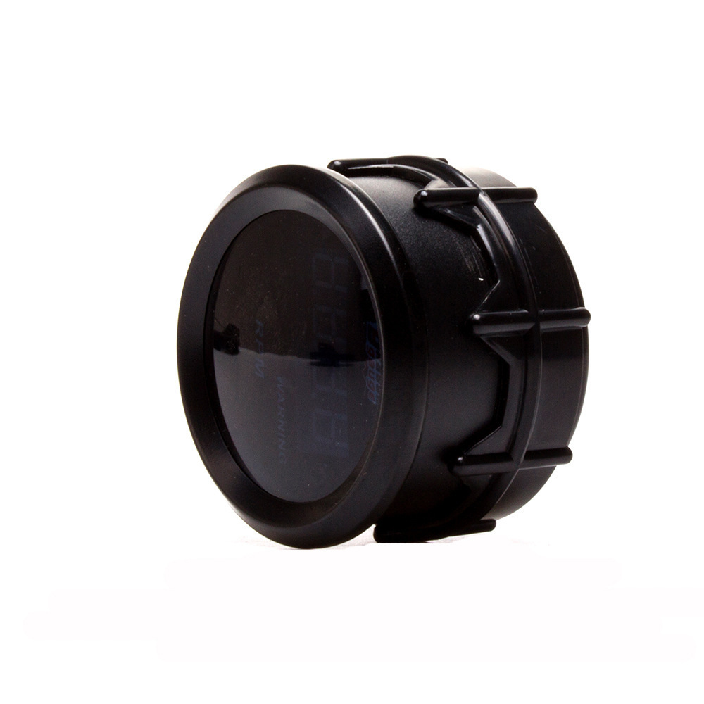 12V Universal Car Modified Instrument 52mm Black Circle Blue Digital Display Voltmeter 8-16V Car Instrument