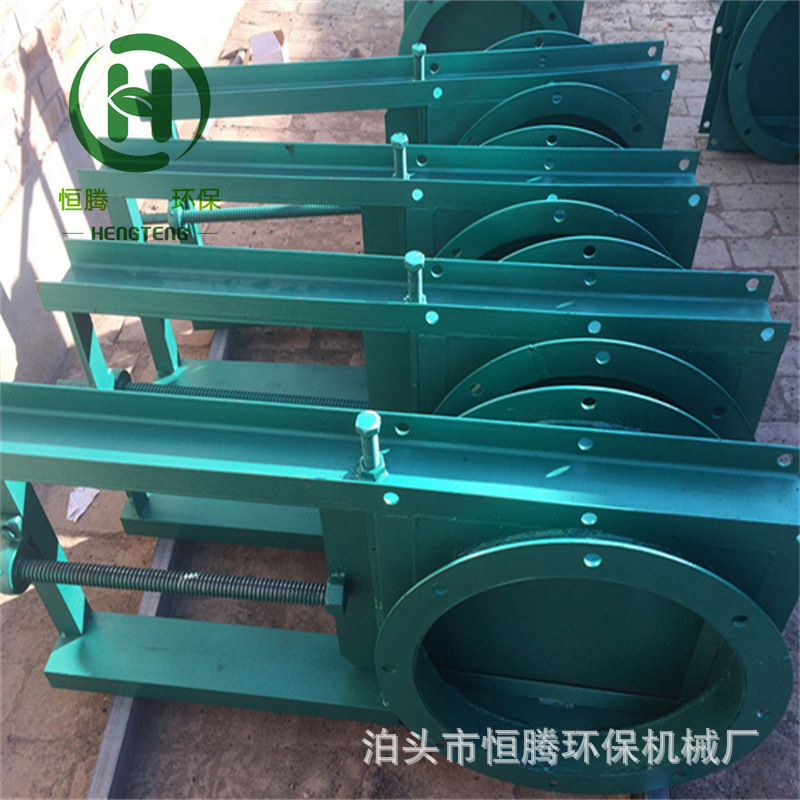 手动圆形污水闸阀法兰式螺杆插板阀平板闸板阀管道闸门700型闸板