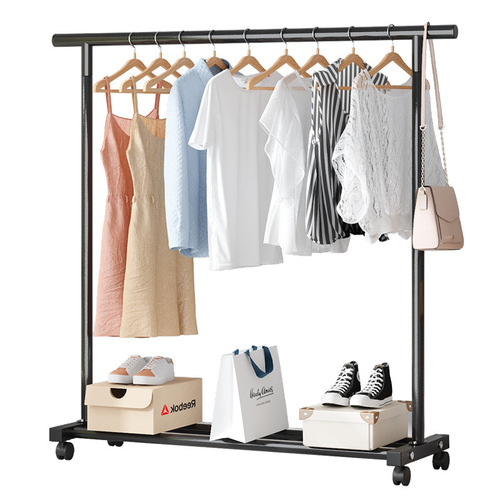 Simple coat rack, floor-standing indoor clothes rack, bedroom clothes storage rack, household clothes drying rack, dormitory clothes rack