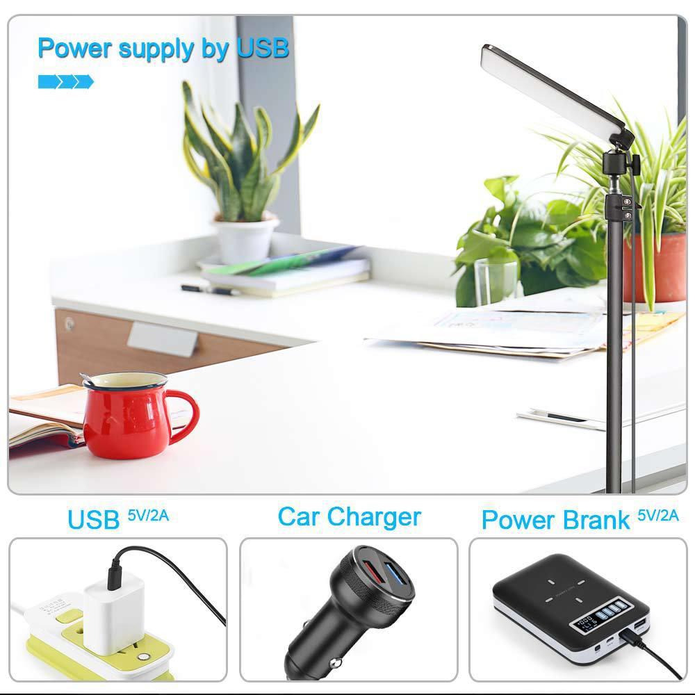 Lámpara de camping lámpara plegable LED recargable lámpara de la tienda al aire libre USB5V fuente de alimentación 1,8 m varilla telescópica