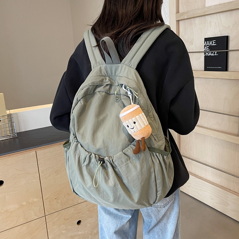 Korean Niche Design New Nylon Backpack Travel Outdoor Backpack Lightweight Versatile Large Capacity Student School Bag