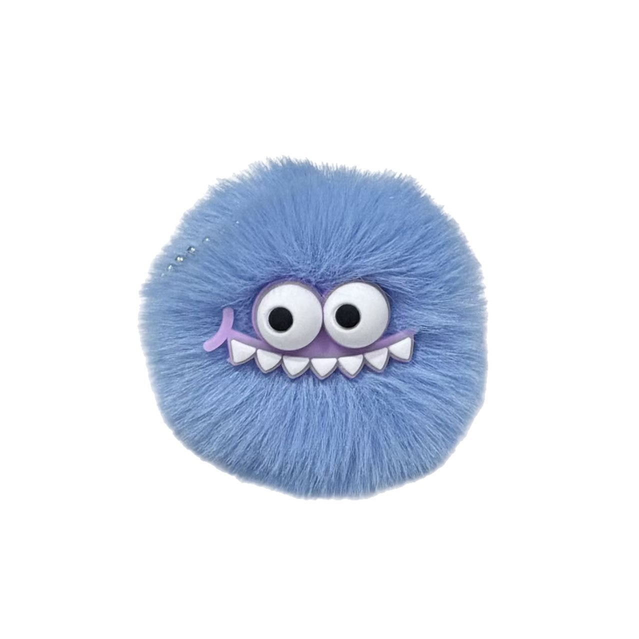 Cute pequeño Du dinosaurio peluche coche llavero colgante de pelo de dibujos animados bola de pelo monstruo muñeca bolsa colgante al por mayor image 5