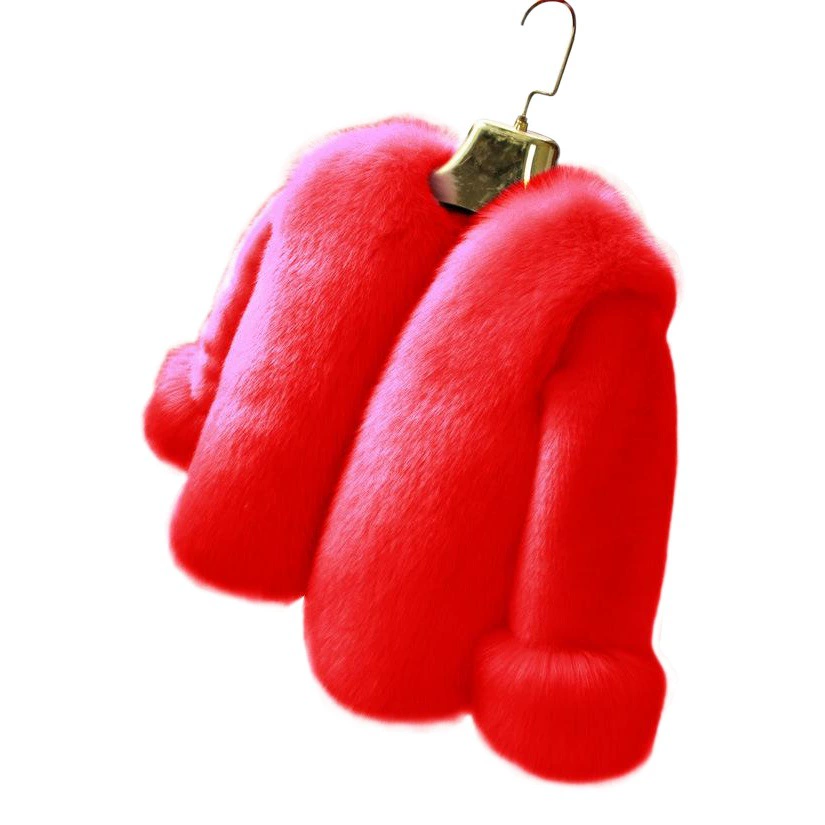 2024 новые детские имитационные пальто из меха лисы осенью и зимой