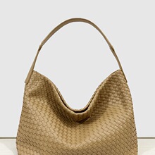 编织大容量包休闲斜跨欧美时尚百搭单肩包小众质感水桶包包手提包