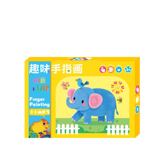 Children's finger painting 24 color kindergarten graffiti painting baby painting finger point painting toy inkpad painting suit