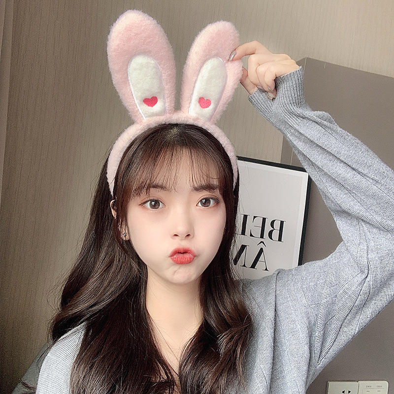ins超萌大兔耳朵发箍韩国可爱少女心头箍网红洗脸压发带发卡头