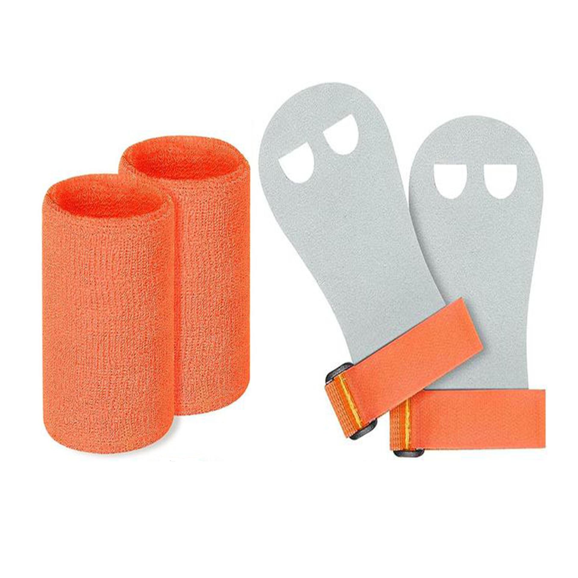 S; 손목 밴드가 있는 주황색 스트랩