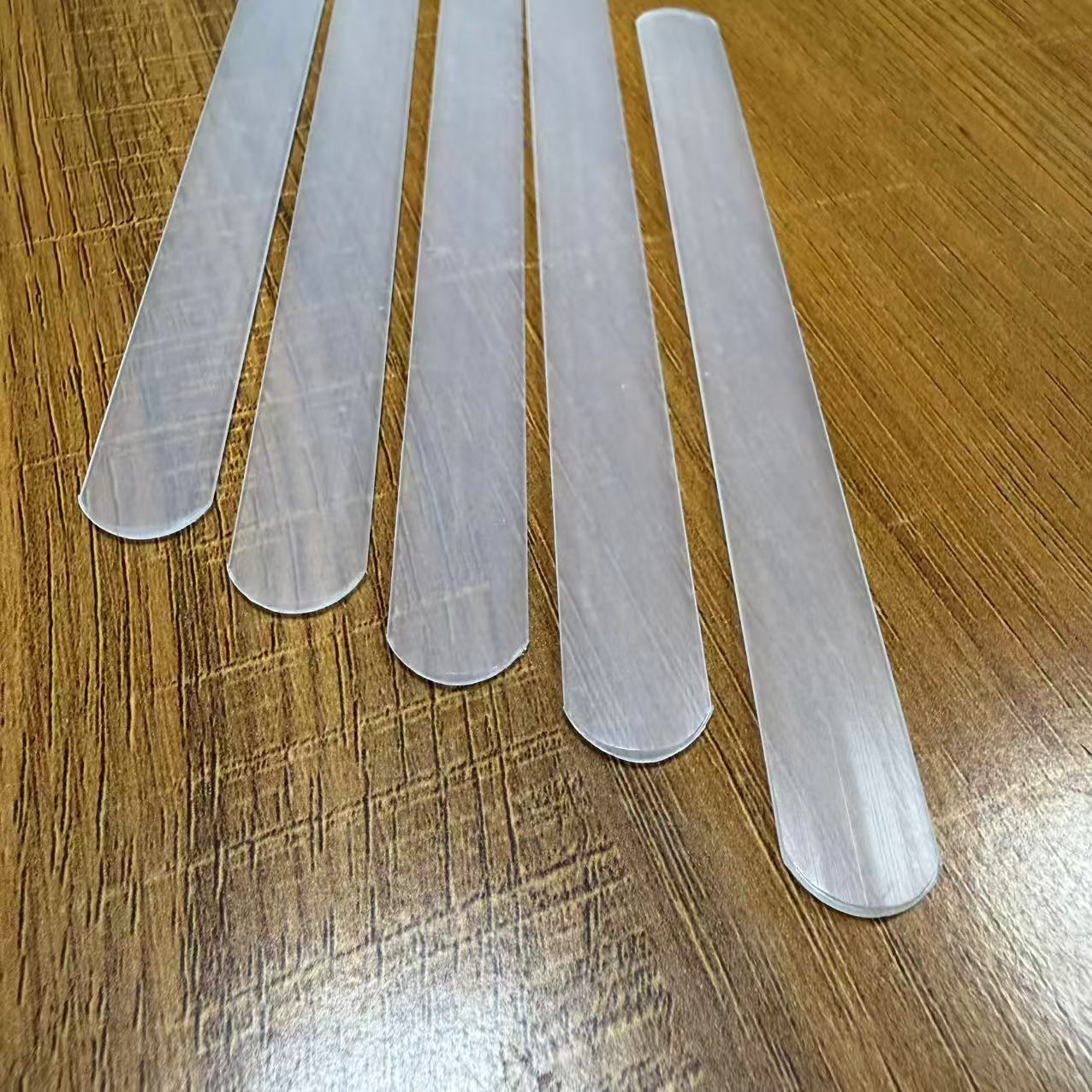 15MM宽鱼骨条运动护具支撑条透明胶骨支撑条护腰配件厂家批发