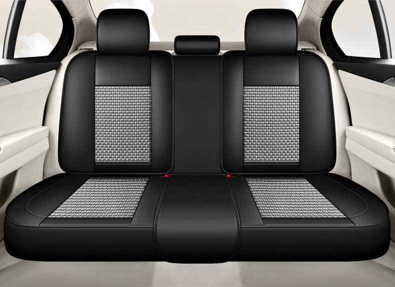 Car Cushion Four Seasons Universal Car Seat Cover 24 New Ice Silk Summer Nappa Pi Full Enclosure Cushion Seat Cover
