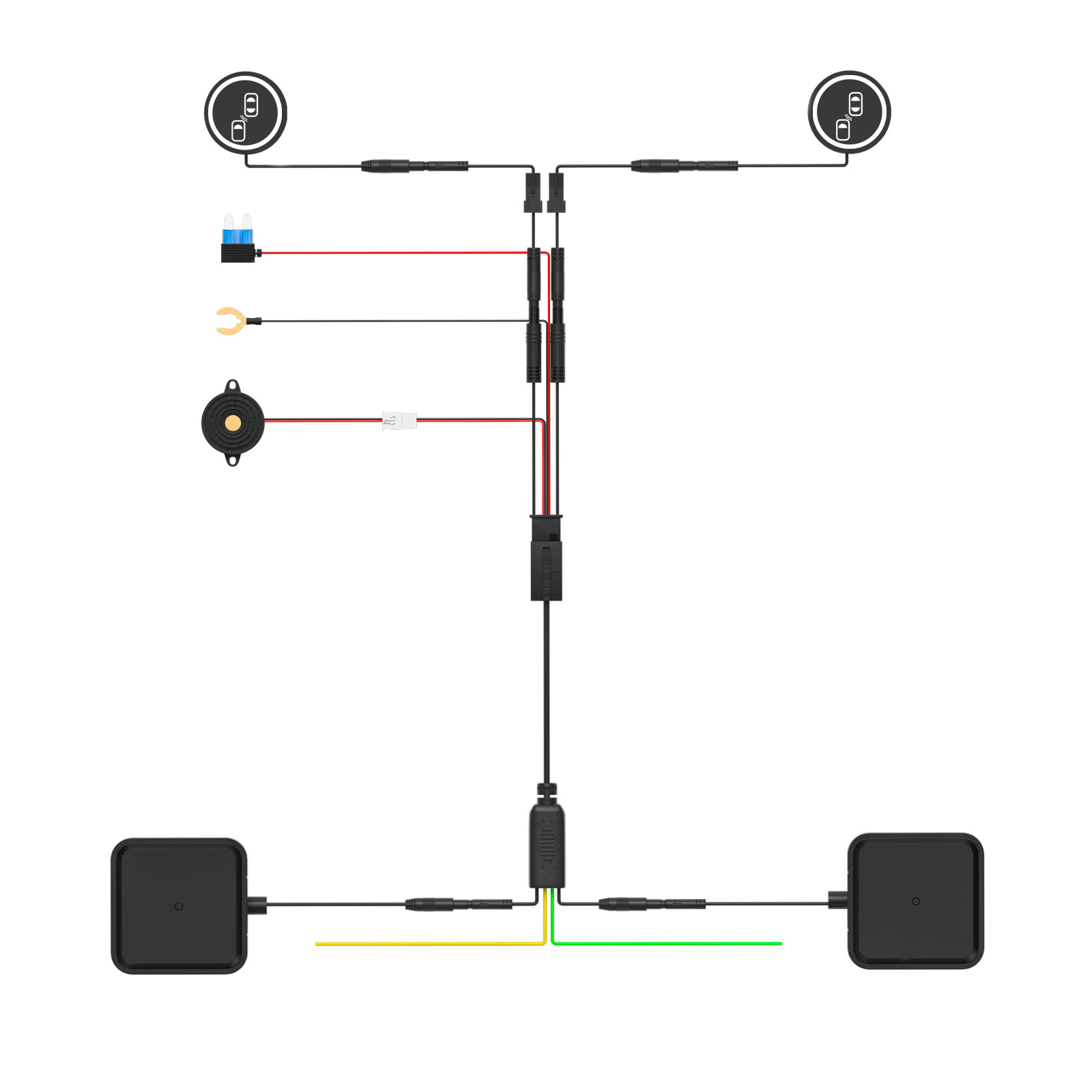 Woliip Bsd Car Blind Spot Monitoring Radar 24g Millimeter Wave Early Warning Lane Change Car Safety Monitoring Lane Merging