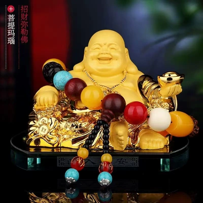 Perfplant seat, High-End Men's Perfume Car Interior - perfume-base-sand-gold-maitreya-buddha-bodhi-beads