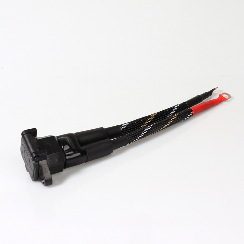 High-Power Electric Vehicle Charging Port Lithium Battery 6-Square-Hole Socket with Flame-Retardant Net for Electric Vehicles, Battery Cars, and Tricycles