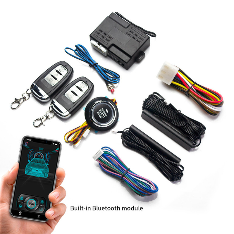 Universal Car Alarm One-Button Start and Stop Button Keyless Entry Pke Remote Control Remote Start Universal Car Alarm One-Button Start and Stop Button Keyless Entry Pke Remote Control Remote Start