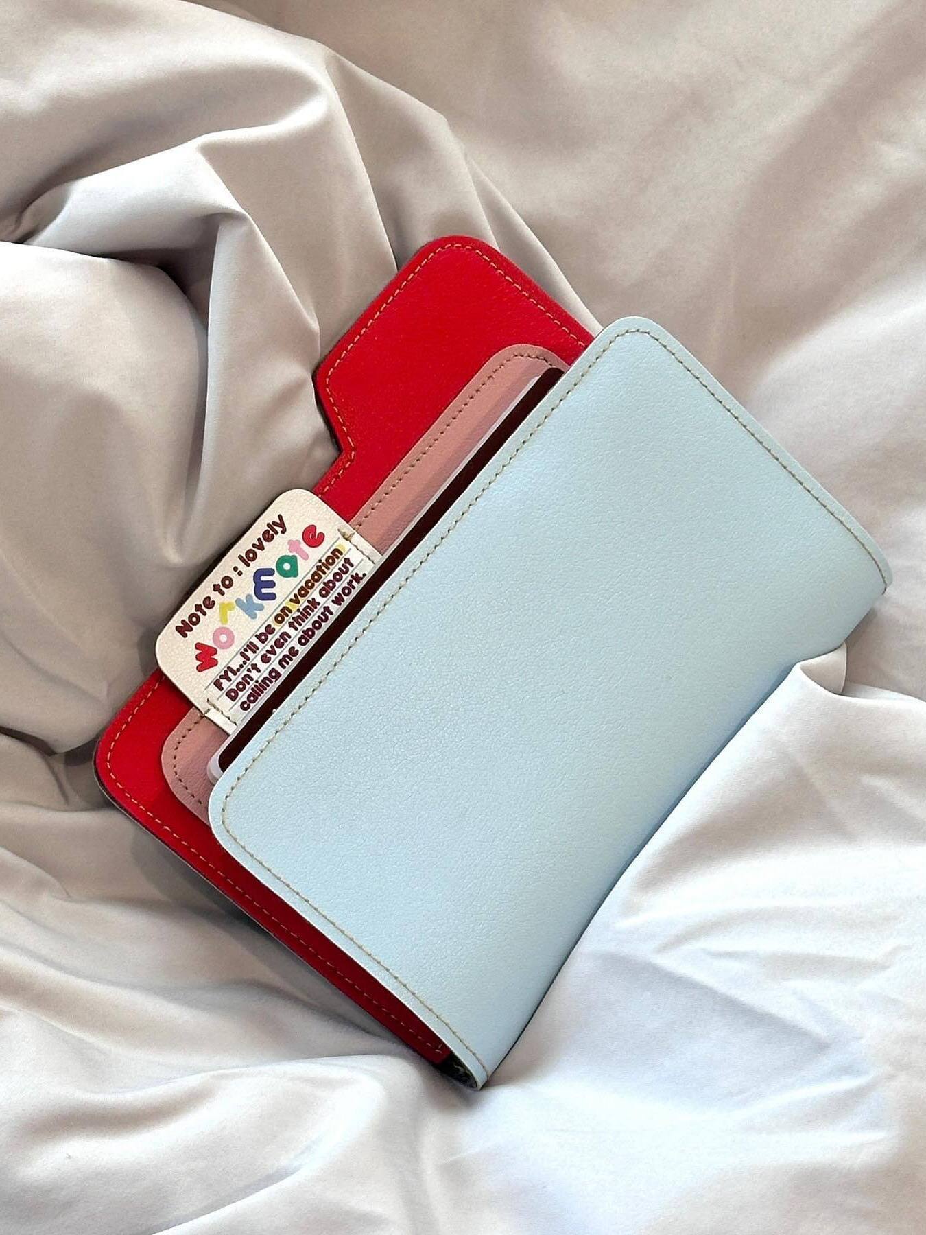 Reisepass-Etui, Farbblock, tragbar, Reiseorganizer