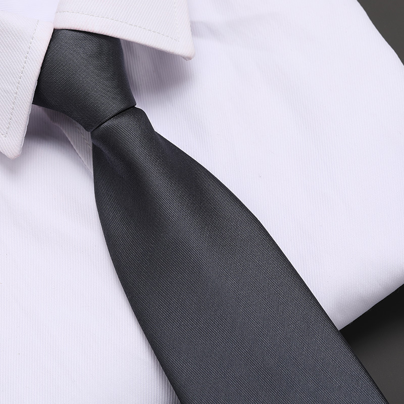 8cm 다크 그레이 솔리드 컬러 지퍼