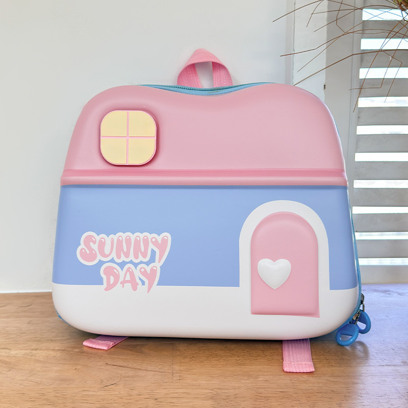 Nueva luz flash mochila de niños mochila de cáscara dura mochila de dibujos animados para niños de 2 - 6 años de edad mochila de jardín de infantes ligera
