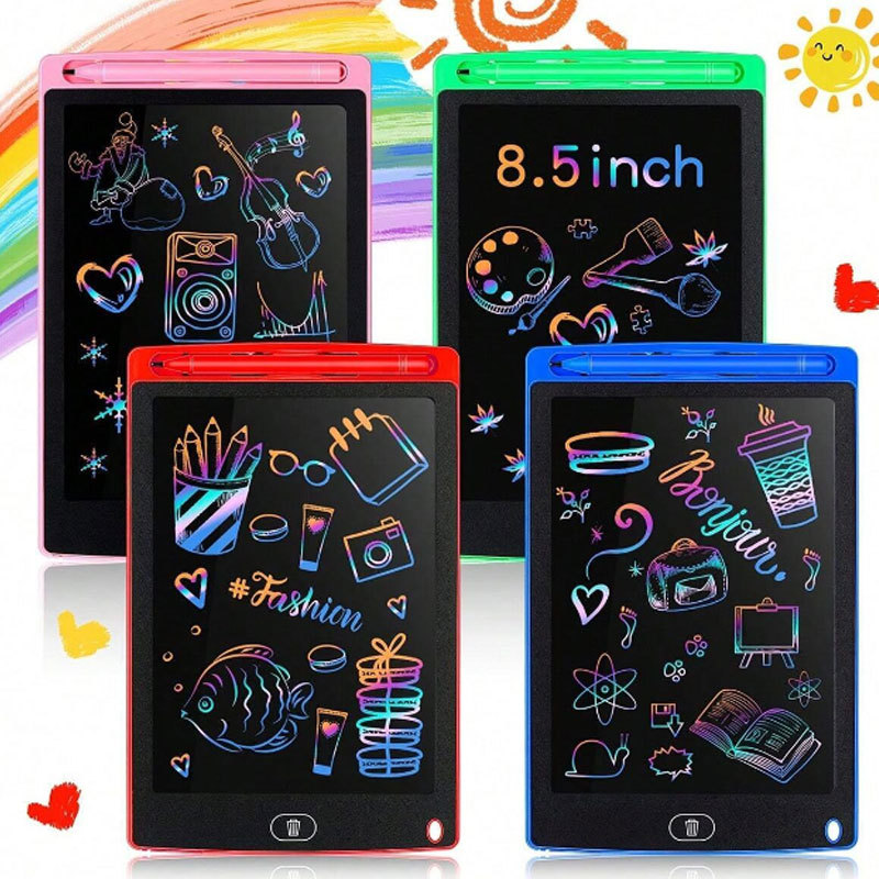 8.5 Pulgada LCD LCD tablero de escritura tablero de dibujo para niños graffiti tablero negro claro tablero electrónico de escritura a color