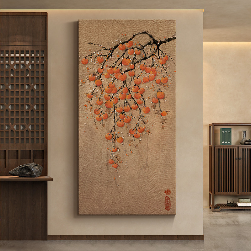 Shishi Ruyi 玄関装飾絵画縦型バージョンハイエンド廊下通路吊り絵画新しい玄関ドア壁画|undefined