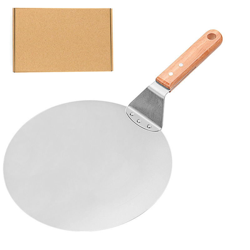 Pala para pizza y pasteles de 10 pulgadas, mango de madera, herramienta de transferencia para hornear, suministro directo de fábrica image 7