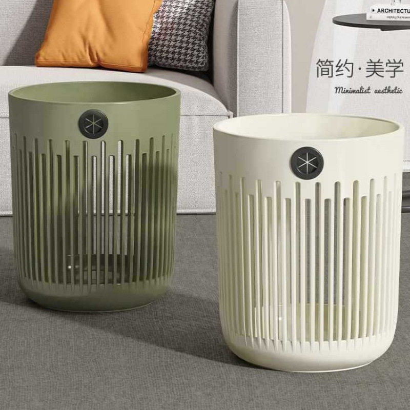 Large Capacity Household Trash Can for Living Room, Kitchen, Bedroom, Bathroom, Toilet, Dormitory, Office, Eco-Friendly Waste Bin