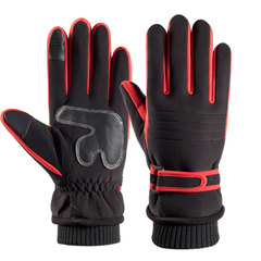Men's Winter Motorcycle Riding Glove, Warm Fleece Lined, Insulated, Waterproof, Windproof, Thick Women's Ski Gloves