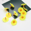 White small hair accessory solar-powered handmade, 2.8cm, flowered