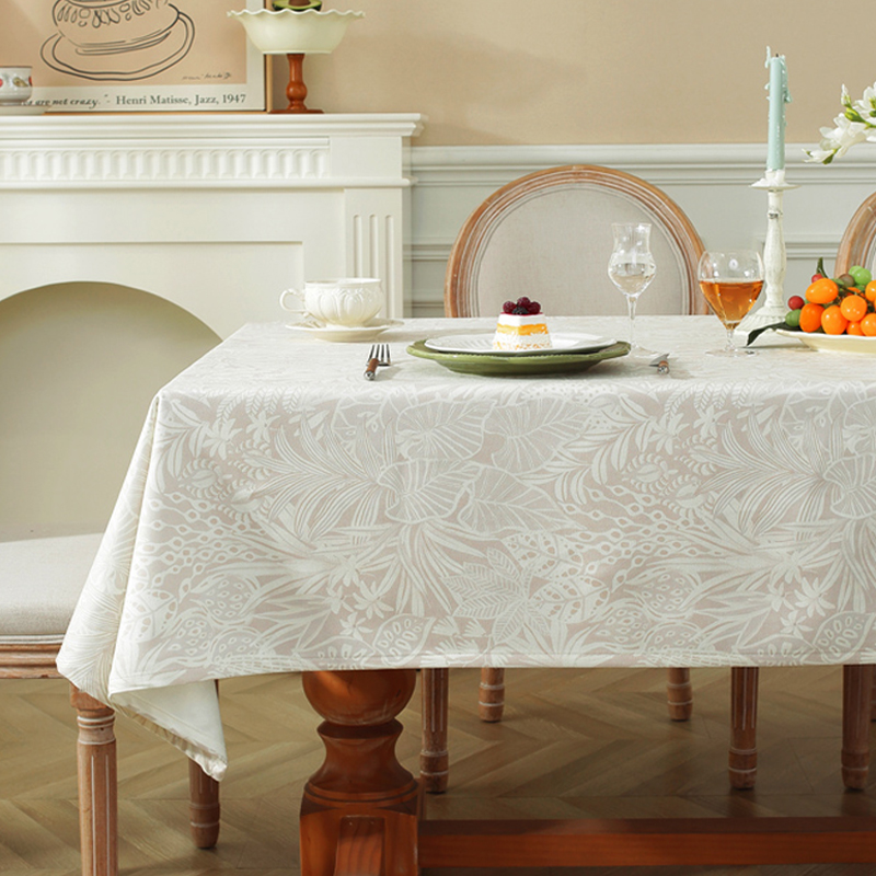 Teal de mesa a cuadros nuevo lujo ligero de alto nivel de sensación de decoración de la atmósfera de la mesa de té teal de mesa de comedor sin protección
