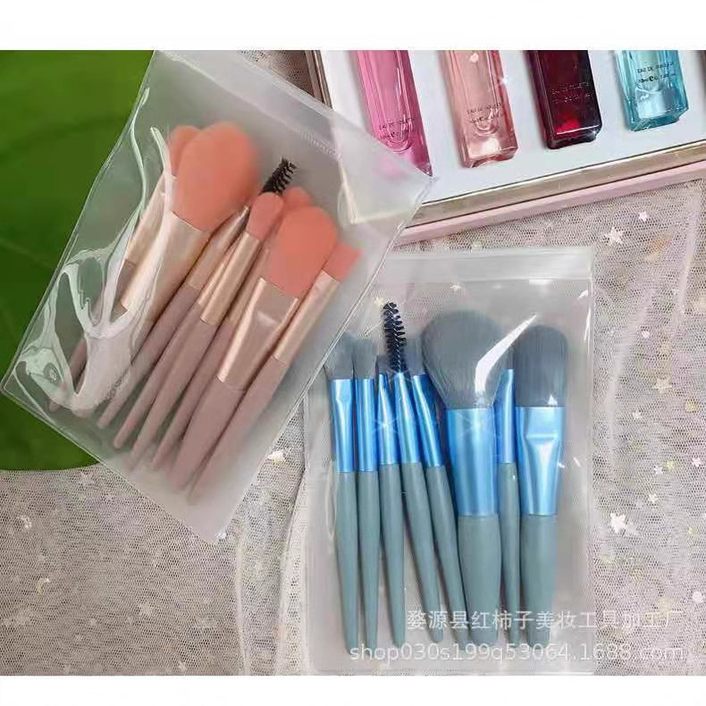 8 mini pinceles de maquillaje traje sombra de ojos cepillo corrector cepillo suelto portátil suave cepillo de pelo transfronterizo herramientas de belleza