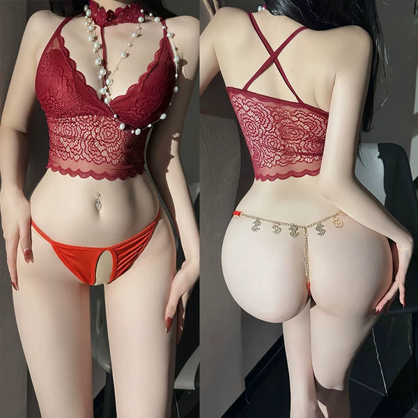 [Big Red] Crotchless Pants [Every day makes money]
