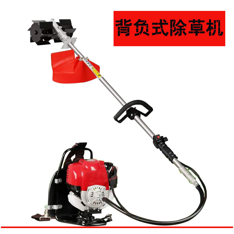 四冲程背负式汽油松土翻地机 开荒种植旋耕除草机 一机多用式松土