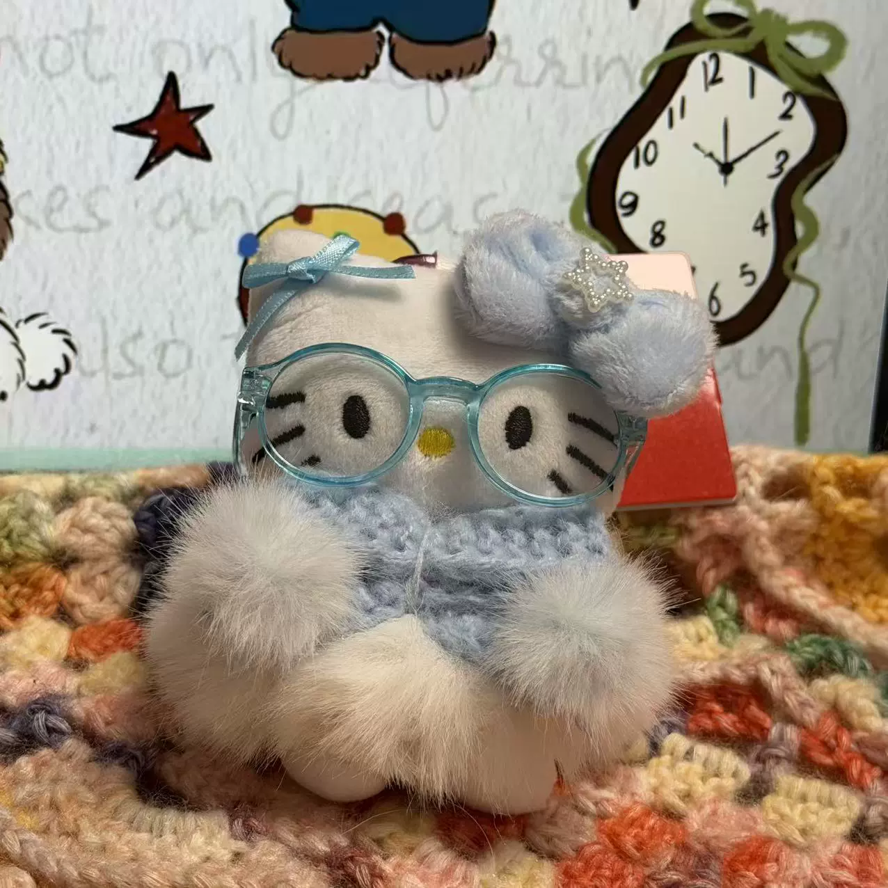 Плюшевая подвеска-брелок для ключей (Hello Kitty) симпатичная кукла, мягкая мини-плюша 10+ вариантов дизайна, подарок 0.038 кг