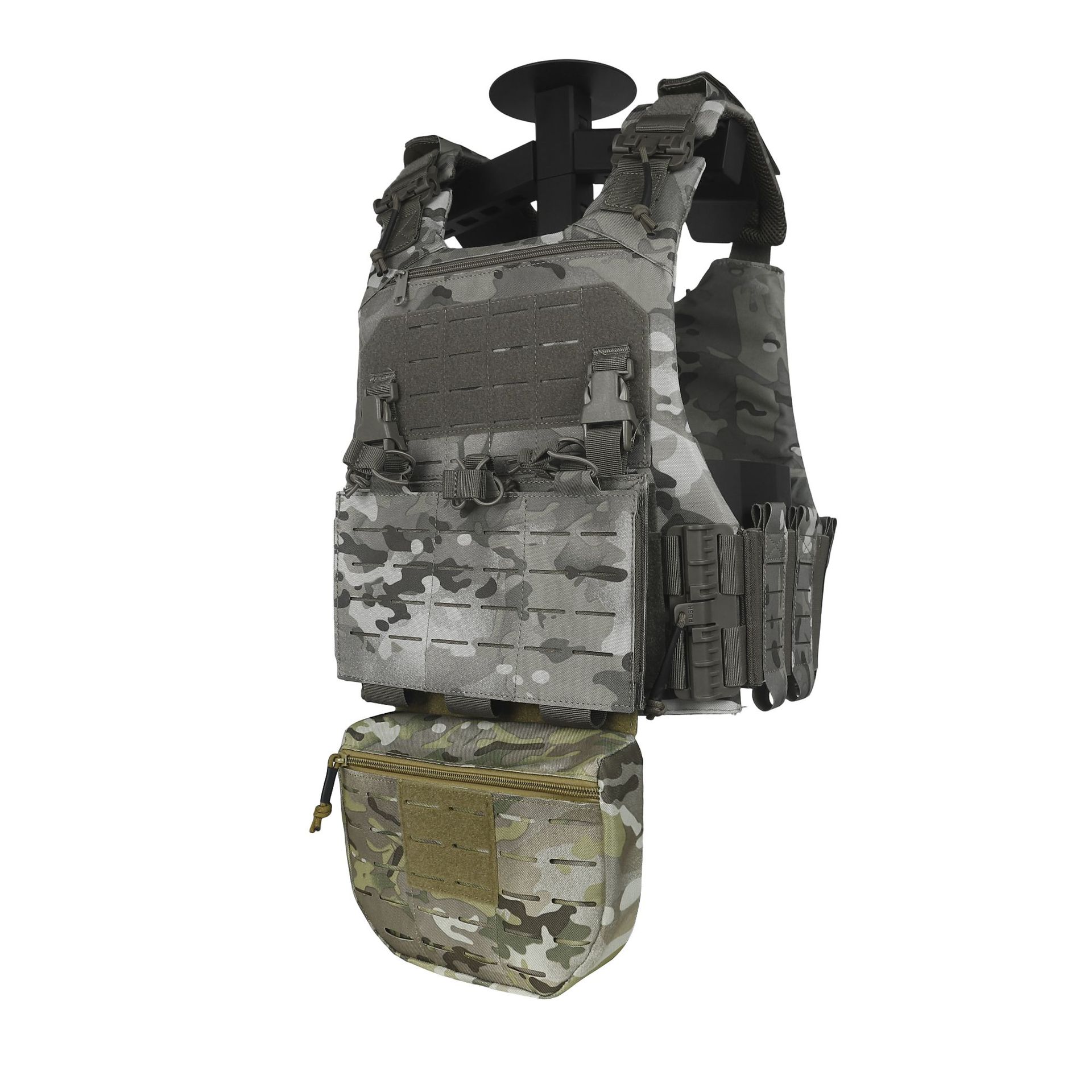 Transfronterizo al por mayor 1000D nylon láser Molle multifuncional paquete de errores táctico chaleco bolso abdominal